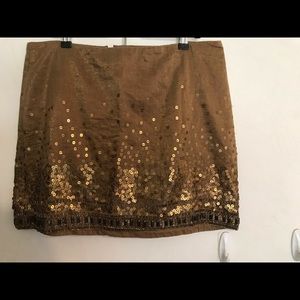 Woman’s sequined mini skirt, size 12